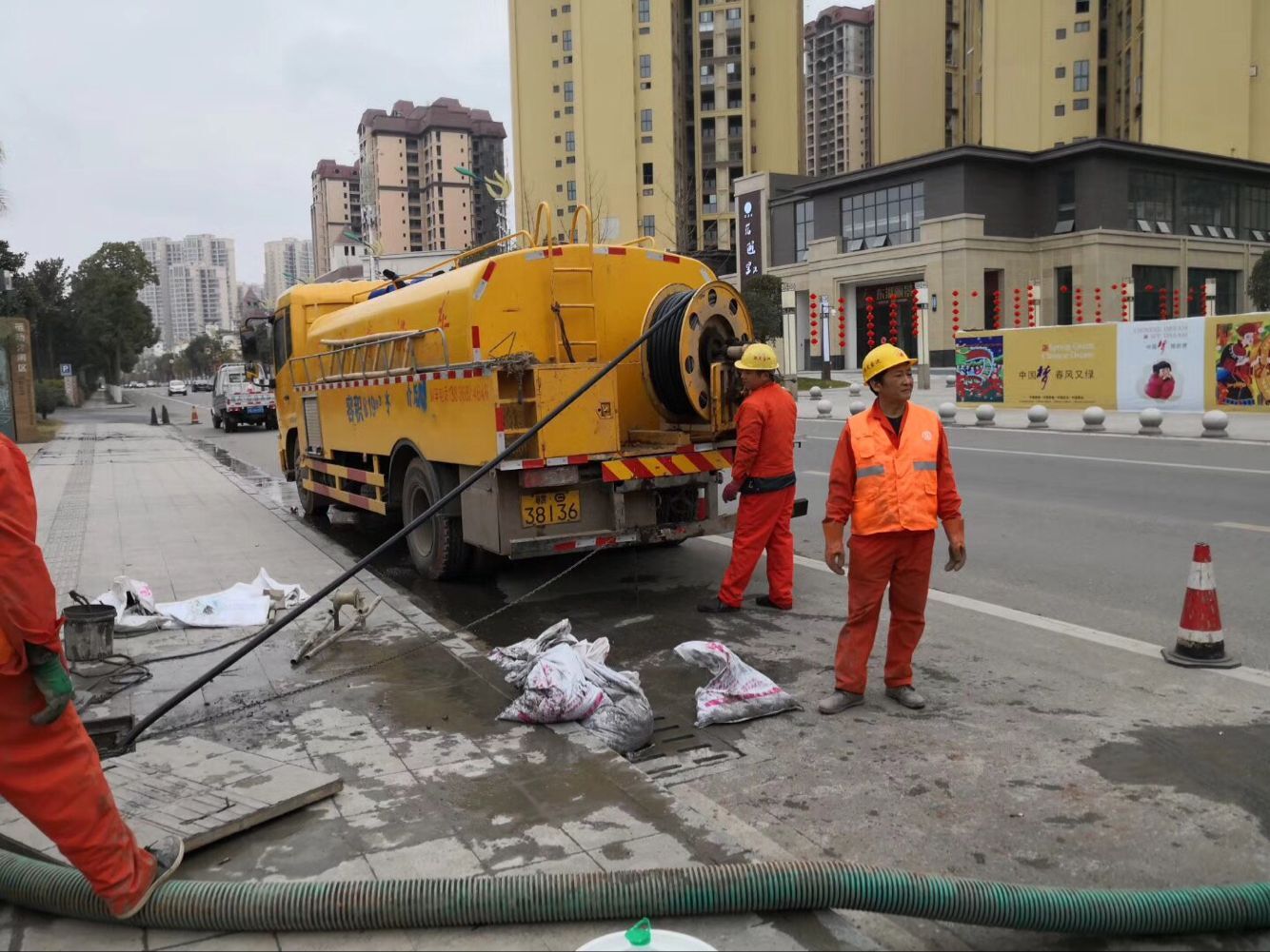 长安排污管道清淤-管道清洗